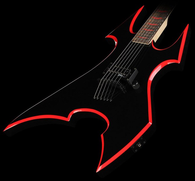  B.C. Rich Avenge Son of Beast Electric Guitar Onyx with Red Bevels
